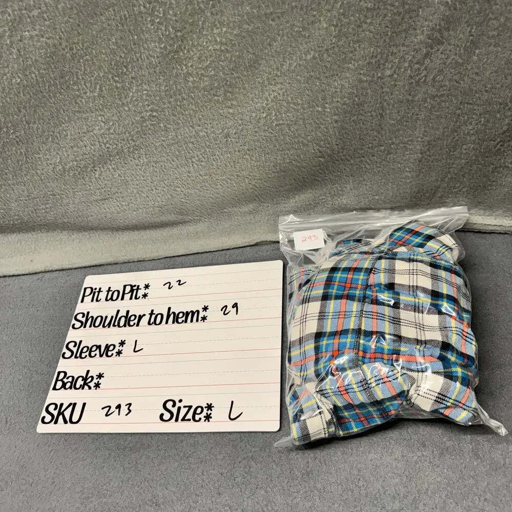 J Crew Shirt Midweight Flannel Button Up‎ Coastal Blue Pink Plaid Mens Large L